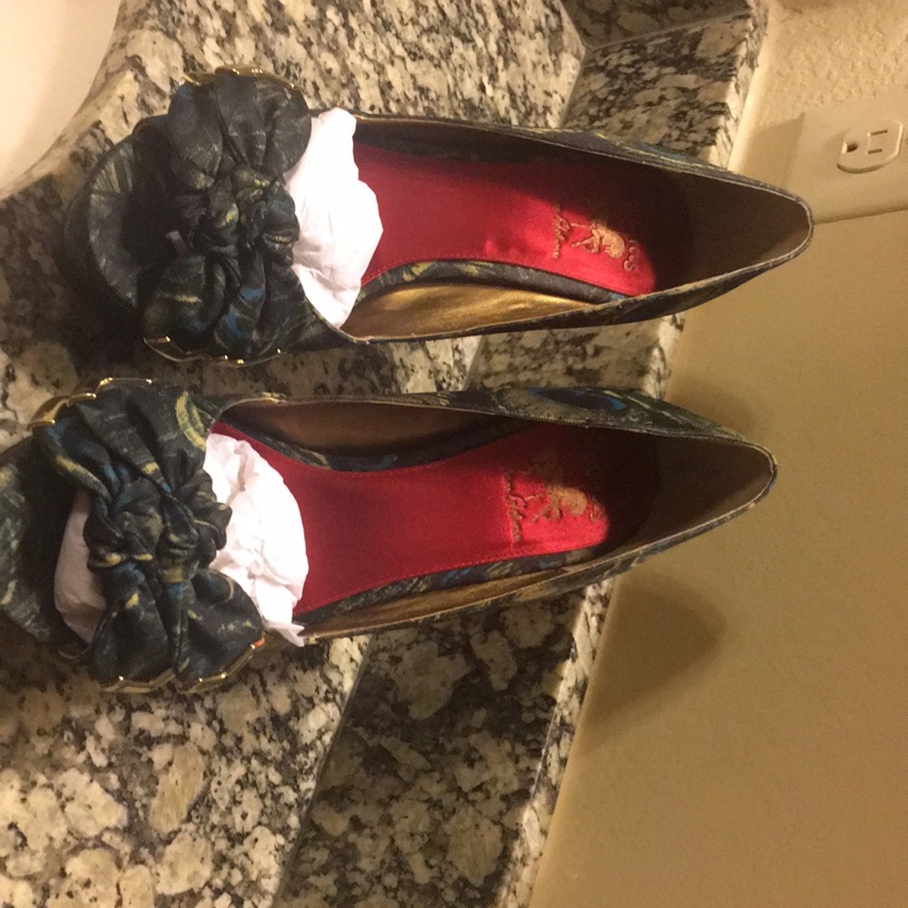 Blue Platform Heels